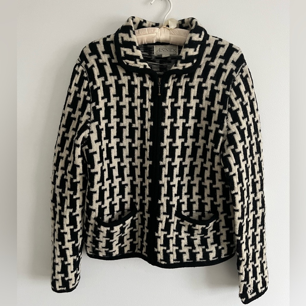 Vintage Casual Corner Annex Wool Zip Up Jacket